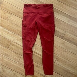 Lululemon Burnt Orange / Dark Red Leggings
